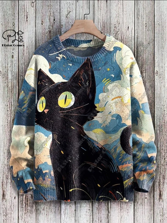 Cute Cats Unisex Sweater [SELECTION]-ALOE WINGS STORE