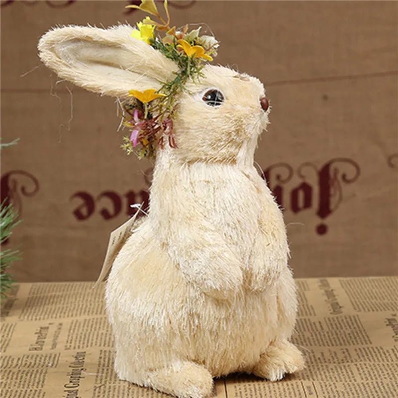 Cute Easter Bunny made from Straws [SELECTION]-ALOE WINGS STORE