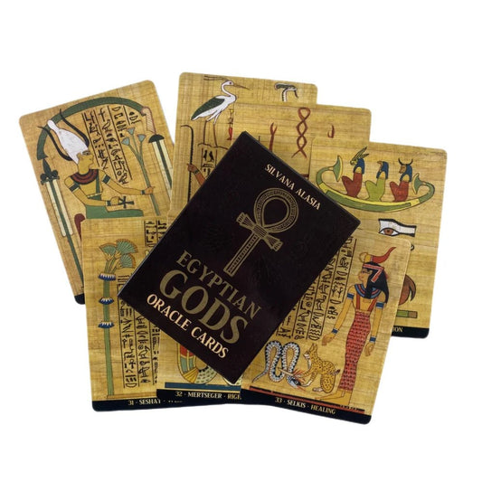 Egyptian God Oracle Cards By Silvana Alasia-ALOE WINGS STORE