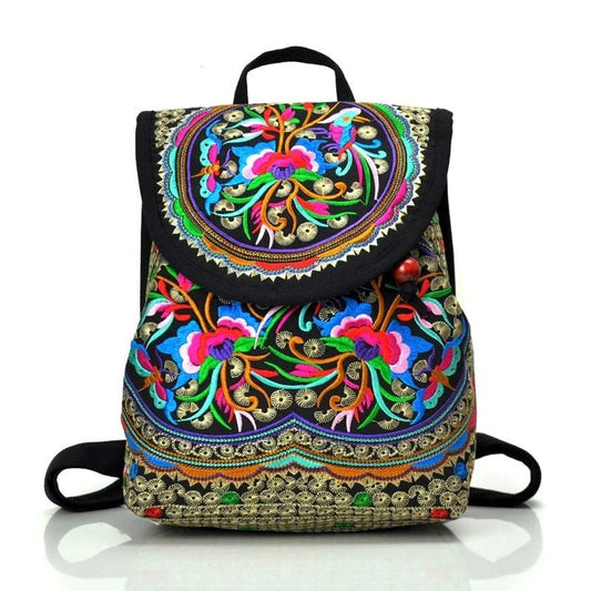Fashionable  Ethnic Style Embroidered Backpack [SELECTION]-ALOE WINGS STORE