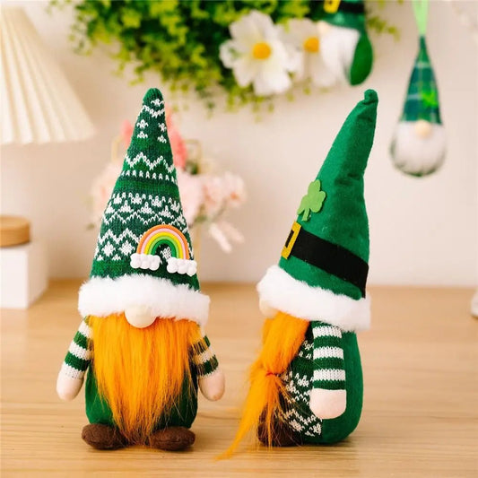 Handmade St Patrick's Day Fabric Gnomes Selection-ALOE WINGS STORE