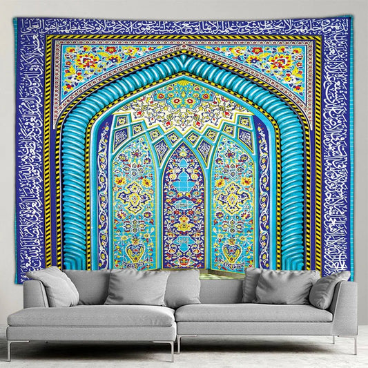 Islamic Architectural Wall Hanging Tapestry SELECTION-ALOE WINGS STORE