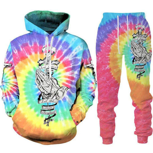 Lord Jesus Christ Pink Style Jogging Bottoms and Hoodie Tracksuit Selection-ALOE WINGS STORE