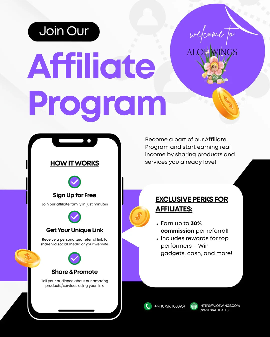 ALOE WINGS AFFILIATE PROGRAM