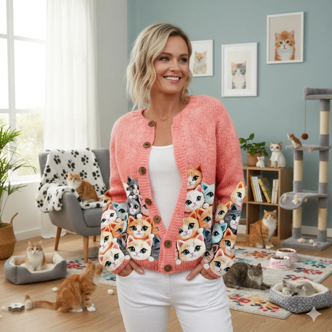 Vintage-Inspired Women's Button-Down Cardigan Selection