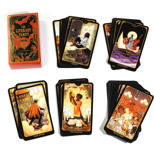 The Literary Tarot (78 Cards)-ALOE WINGS STORE