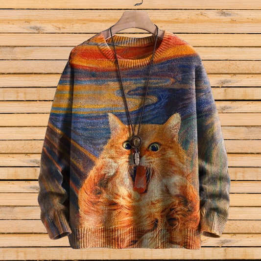 Art Nouveau Animal Sweater [SELECTION] - ALOE WINGS STORE