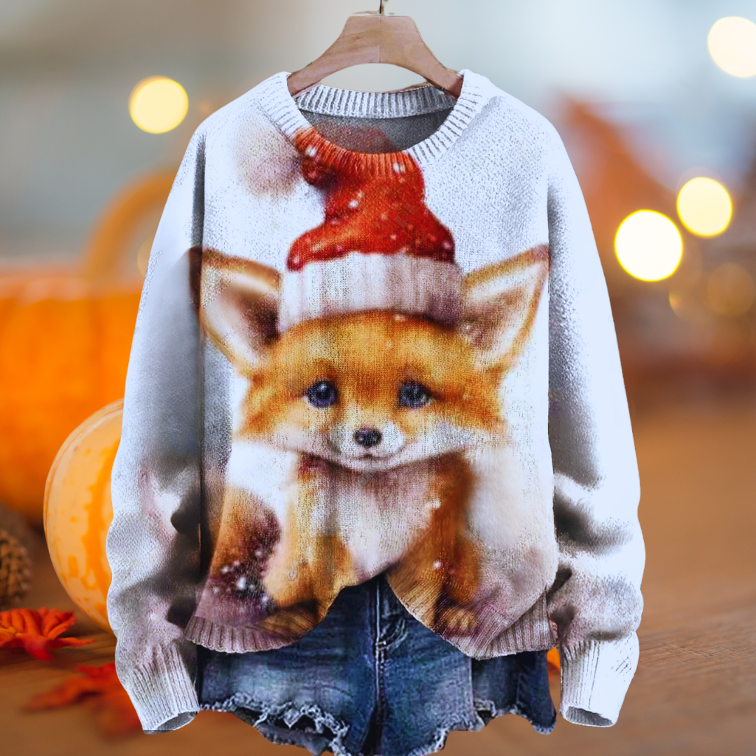 Adorable Unisex Sweater Collection with Fox Patterns - Ltd Time Only!