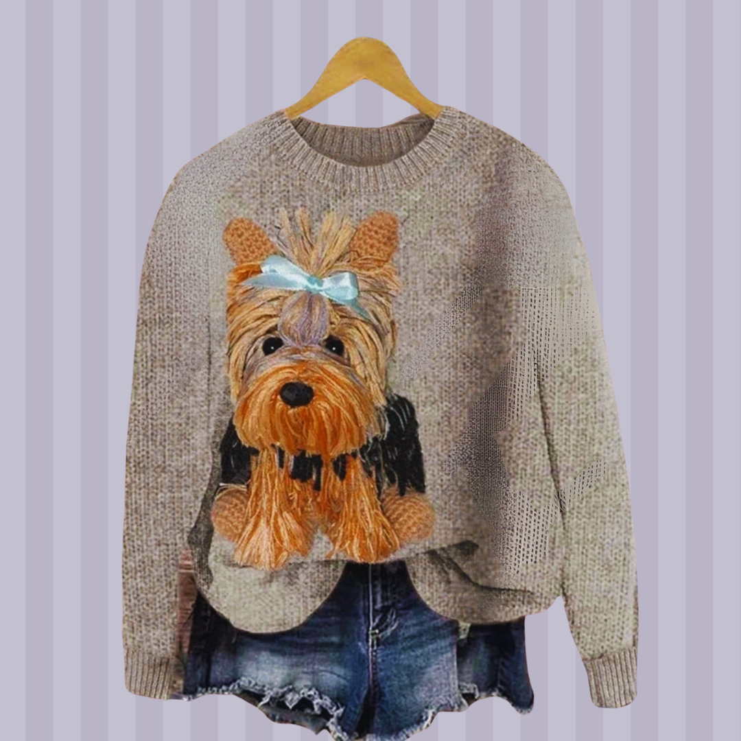 Adorable Unisex Sweater Collection with Dog Patterns - Ltd Time Only!