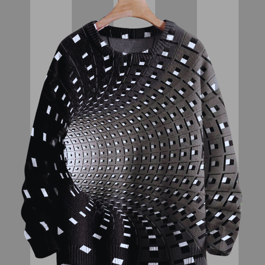 Unisex 3D Optical Illusion Sweaters – Stylish & Unique Selection