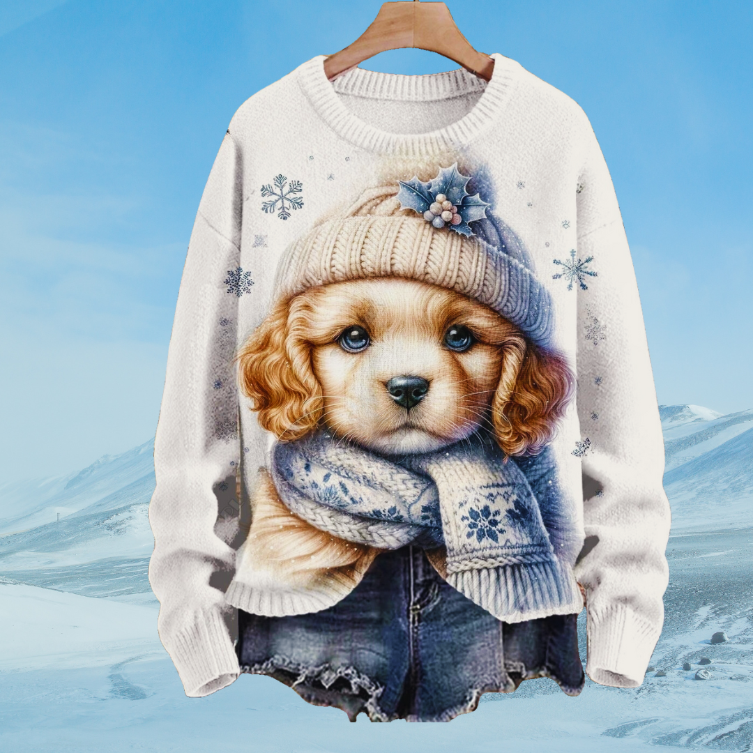 Adorable Unisex Sweater Collection with Dog Patterns - Ltd Time Only!