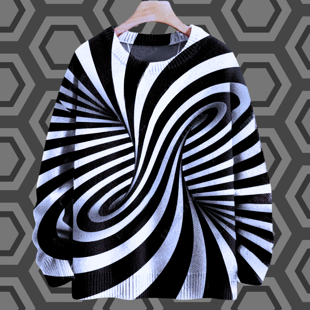 Unisex 3D Optical Illusion Sweaters – Stylish & Unique Selection