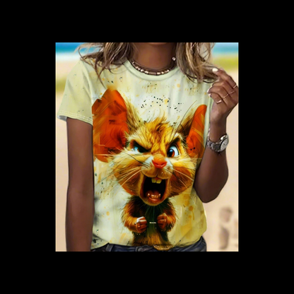 Unisex Casual T-Shirts with Funny 3D Animal Designs Collection