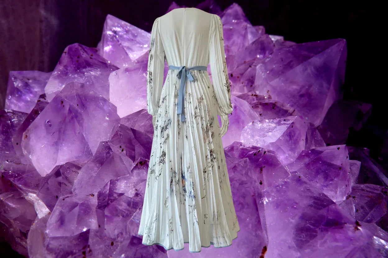 Spring Summer Boho Maxi Dress for Women – V-Neck Floral Print, Long Sleeve A-Line Swing Dress with Belt | Perfect for Beach, Wedding Guest & Vacation