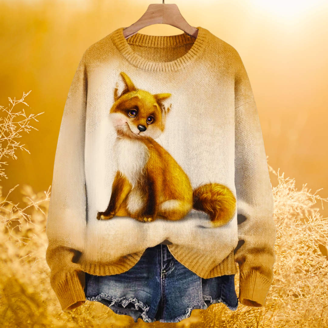 Adorable Unisex Sweater Collection with Fox Patterns - Ltd Time Only!