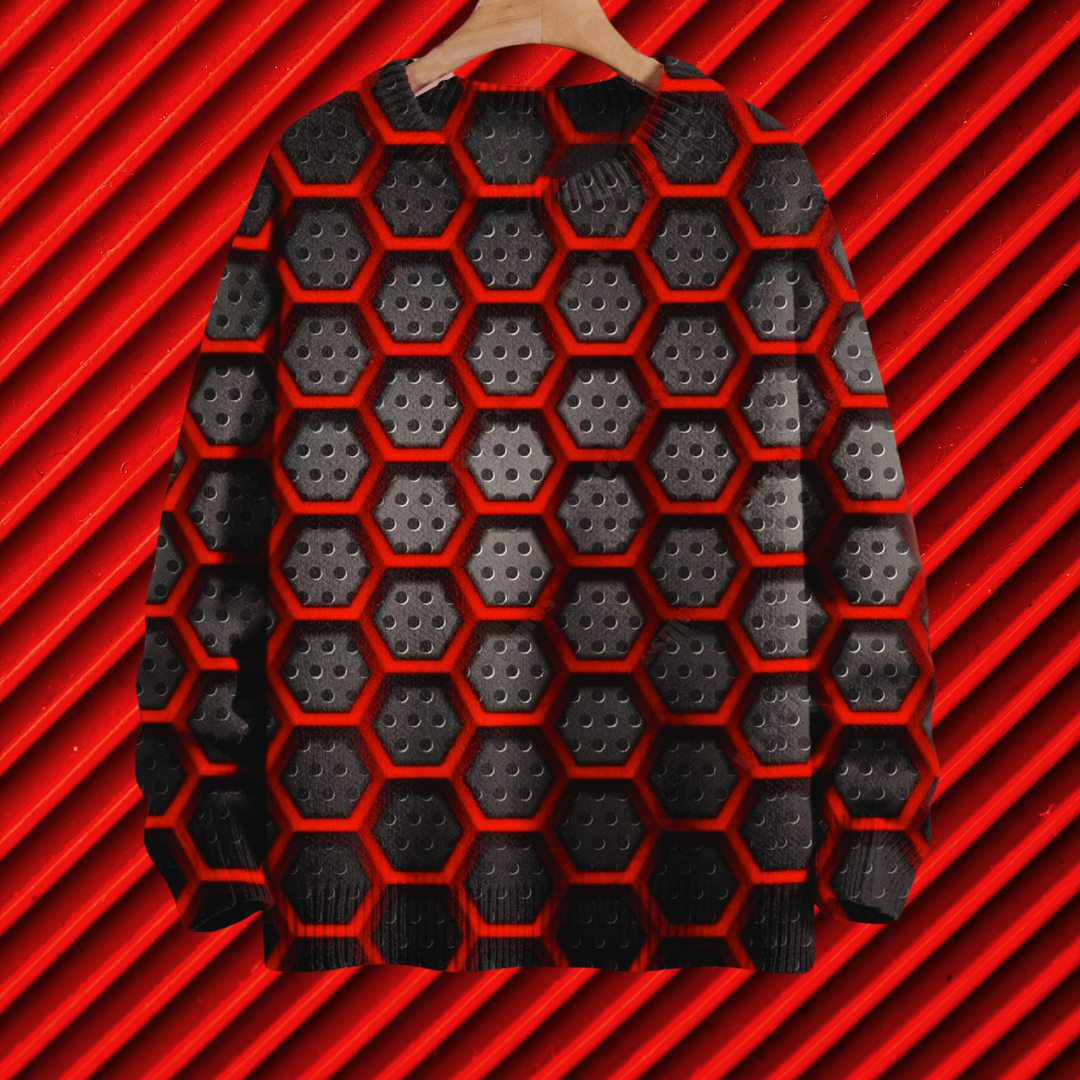 Unisex 3D Optical Illusion Sweaters – Stylish & Unique Selection