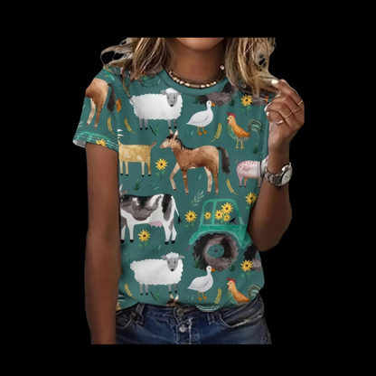 Unisex Casual T-Shirts with Funny 3D Animal Designs Collection