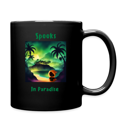 Aloe Wings: Spooks In Paradise Black Mug - ALOE WINGS STORE