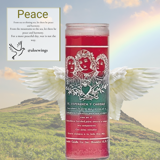 Timeless Faith, Hope, and Charity Candle - ALOE WINGS STORE