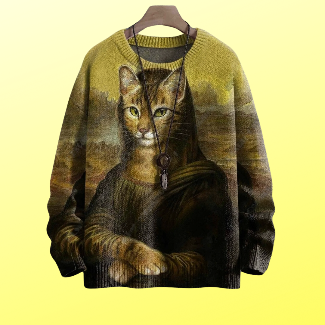 Cat Art Unisex Sweater Collection - ALOE WINGS STORE