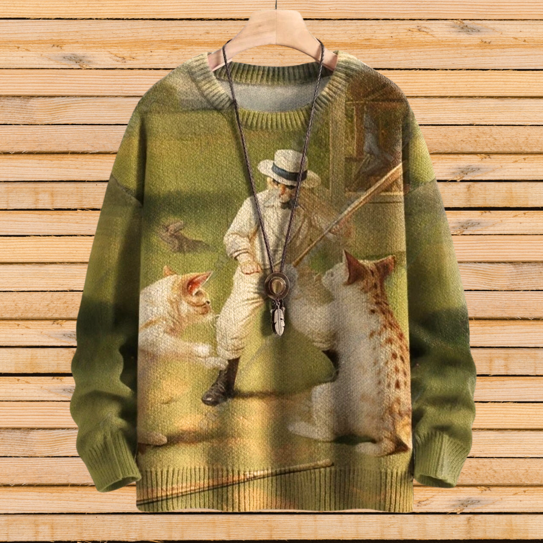 Art Nouveau Animal Sweater [SELECTION] - ALOE WINGS STORE