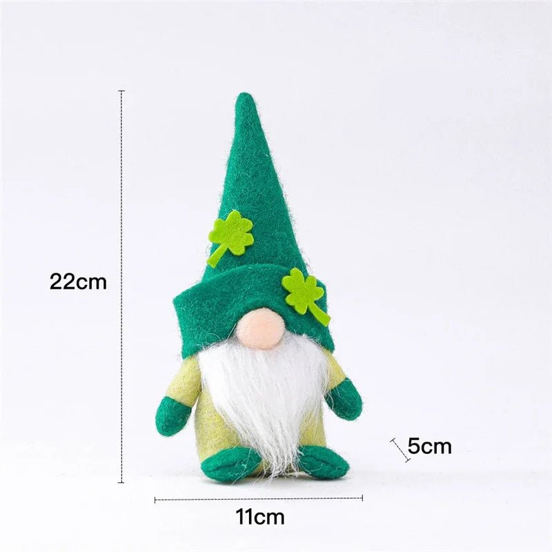 22 Styles St Patrick's Day Decorations Plush Gnome Green Faceless Doll Irish Day Party Decor Saint Patrick Ornaments Irish Gifts-ALOE WINGS STORE