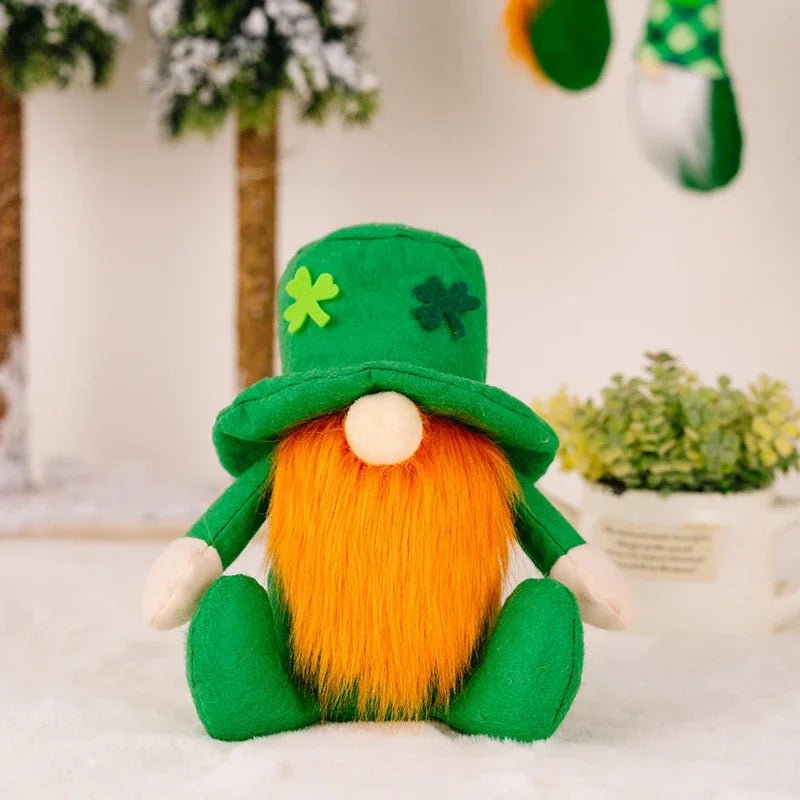 22 Styles St Patrick's Day Decorations Plush Gnome Green Faceless Doll Irish Day Party Decor Saint Patrick Ornaments Irish Gifts-ALOE WINGS STORE