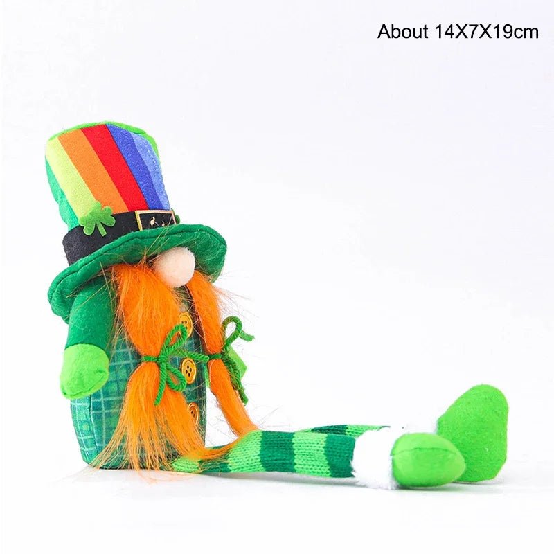 22 Styles St Patrick's Day Decorations Plush Gnome Green Faceless Doll Irish Day Party Decor Saint Patrick Ornaments Irish Gifts-ALOE WINGS STORE