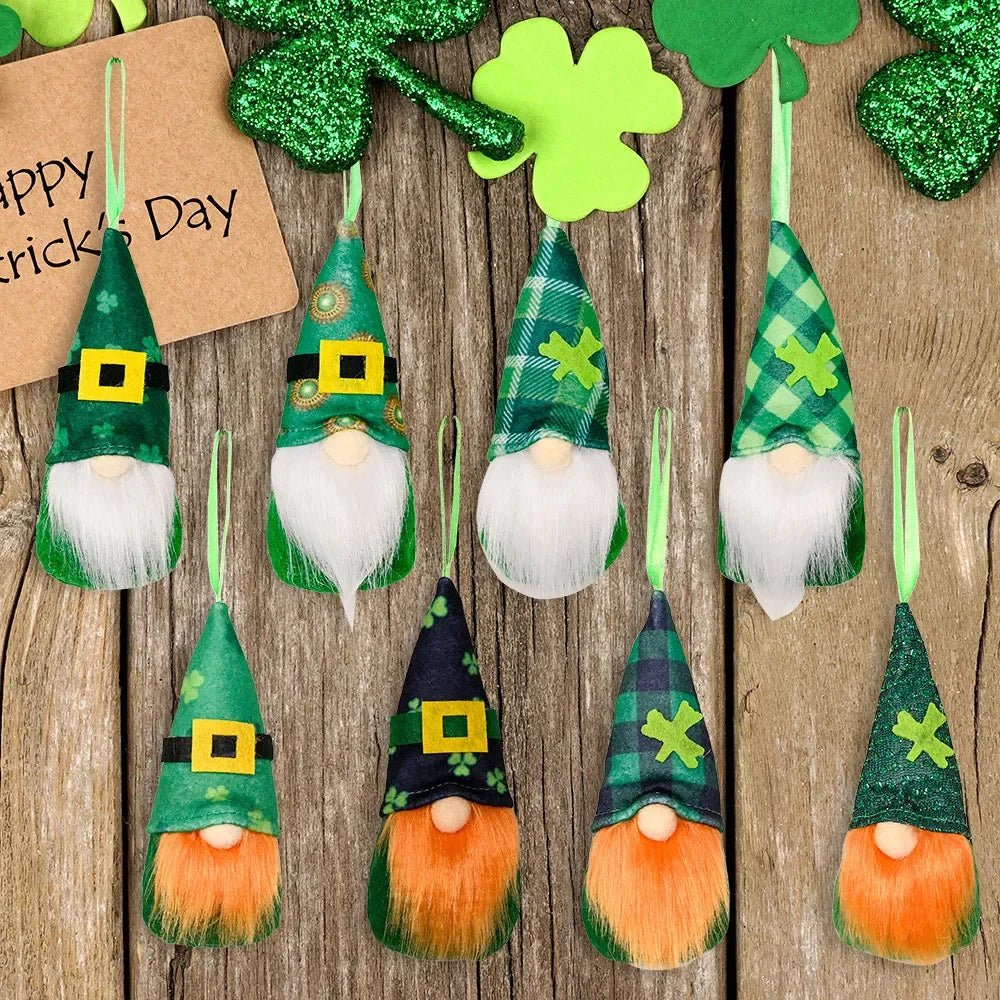 22 Styles St Patrick's Day Decorations Plush Gnome Green Faceless Doll Irish Day Party Decor Saint Patrick Ornaments Irish Gifts - ALOE WINGS STORE