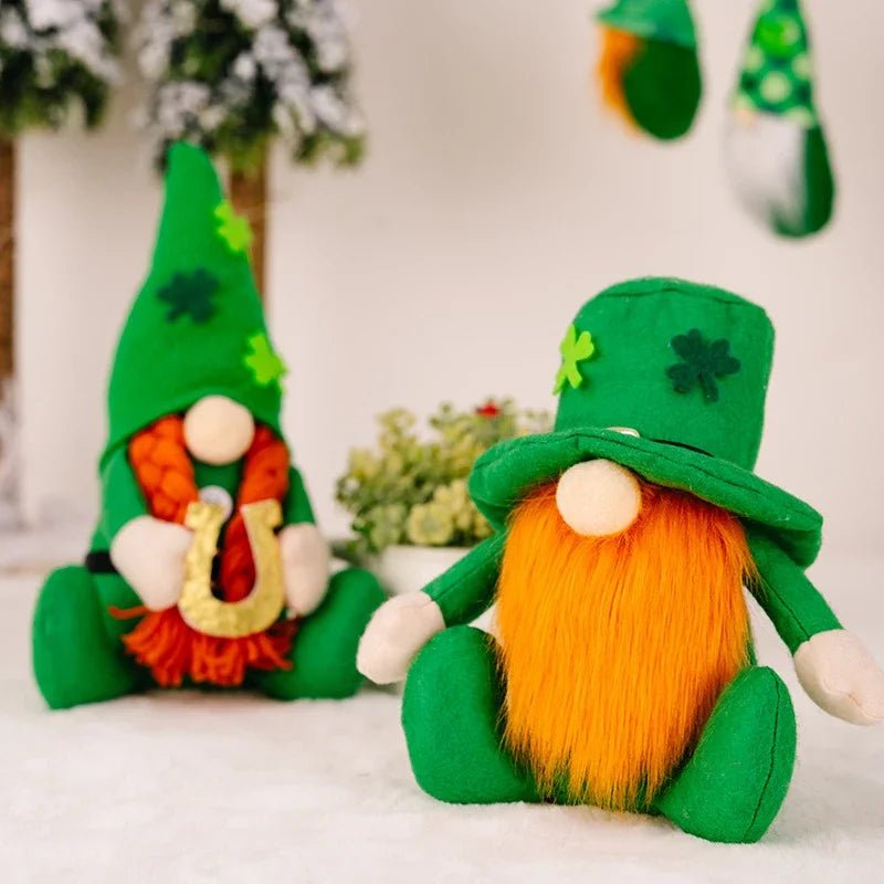 22 Styles St Patrick's Day Decorations Plush Gnome Green Faceless Doll Irish Day Party Decor Saint Patrick Ornaments Irish Gifts - ALOE WINGS STORE