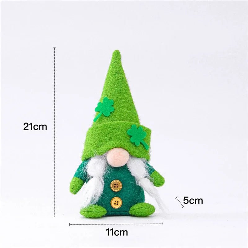 22 Styles St Patrick's Day Decorations Plush Gnome Green Faceless Doll Irish Day Party Decor Saint Patrick Ornaments Irish Gifts - ALOE WINGS STORE