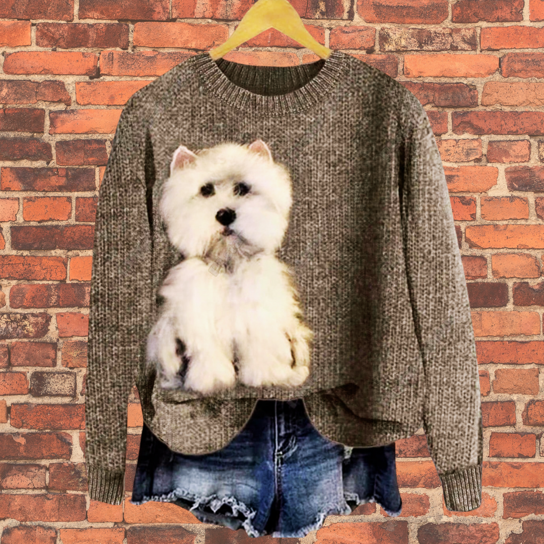 Adorable Unisex Sweater Collection with Dog Patterns - Ltd Time Only!