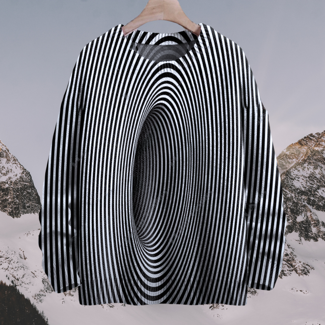 Unisex 3D Optical Illusion Sweaters – Stylish & Unique Selection