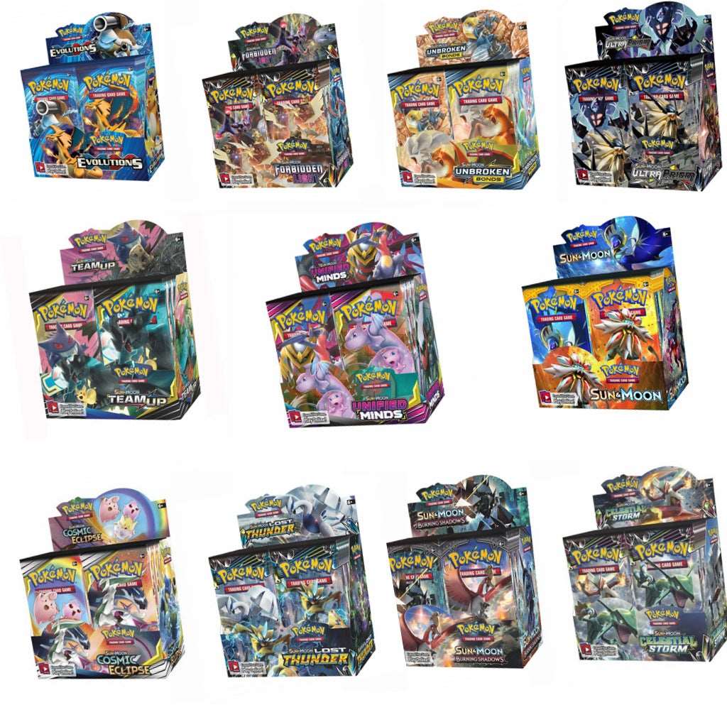 324 Booster Card Packs Pokémon Board Game Battle Cards Elf English Cards - ALOE WINGS STORE