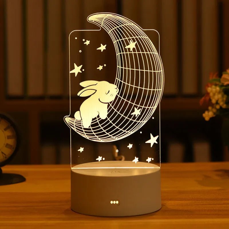 3D Design LED Light Night Lamp Selection-ALOE WINGS STORE