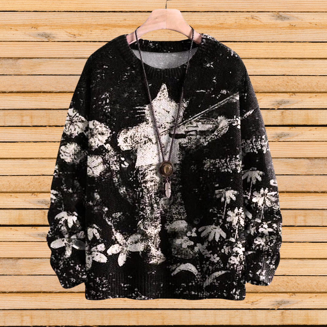 Art Nouveau Animal Sweater [SELECTION] - ALOE WINGS STORE