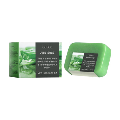 🪴🧼OUHOE Aloe Vera Hair Soap Bar – Deep Clean Scalp, Moisturize & Boost Hair Growth – Natural Oil Control & Nourishment🧼🪴