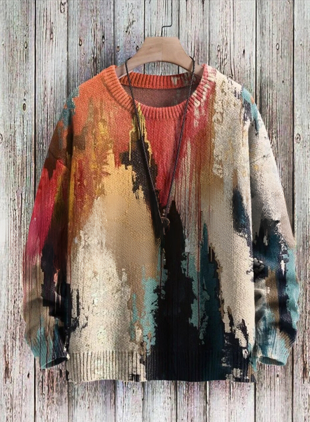 Colourful Abstract Art Sweater Selection - ALOE WINGS STORE