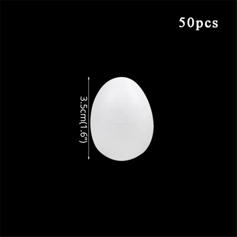 50pcs Easter DIY Decoration Foam Eggs-ALOE WINGS STORE