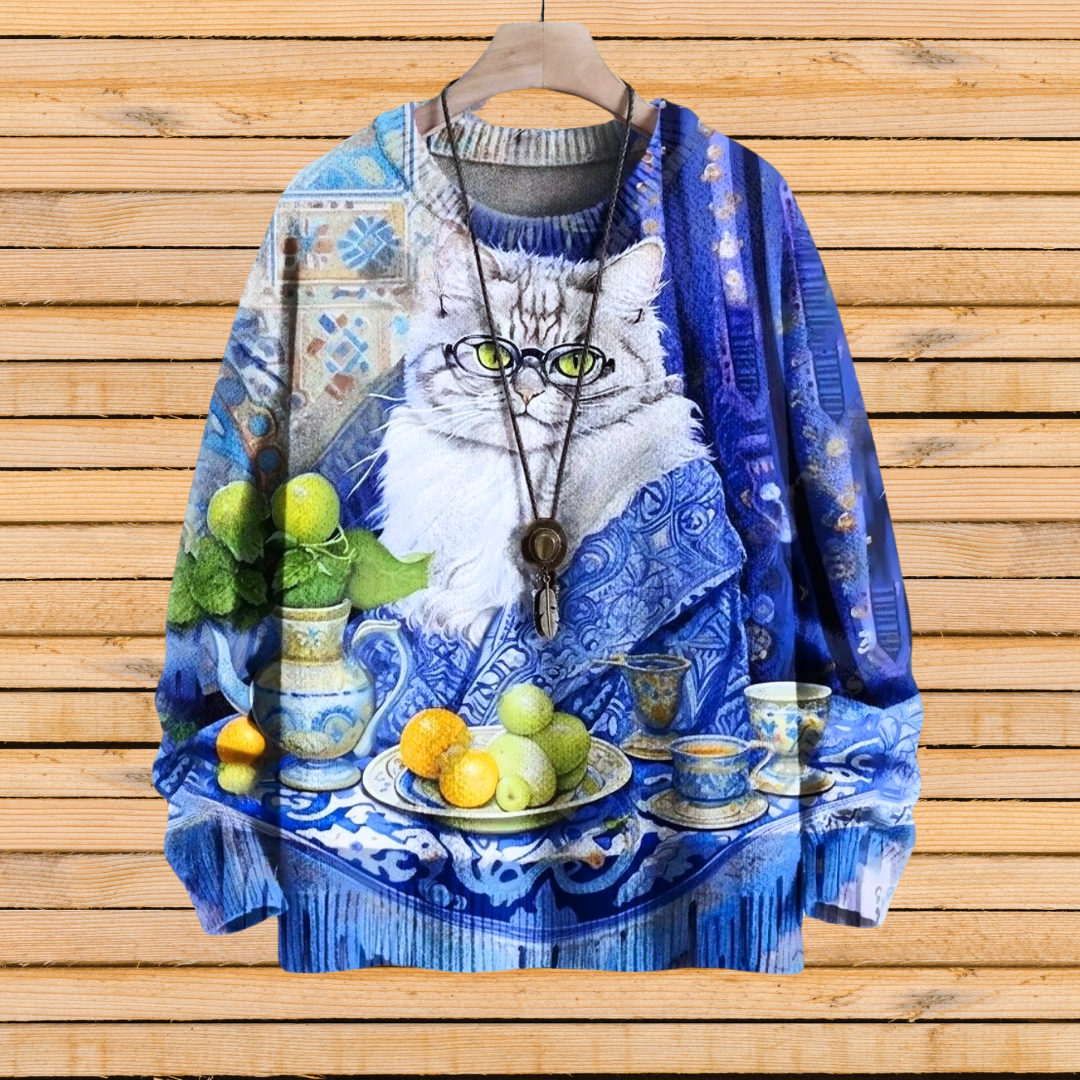 Art Nouveau Animal Sweater [SELECTION] - ALOE WINGS STORE