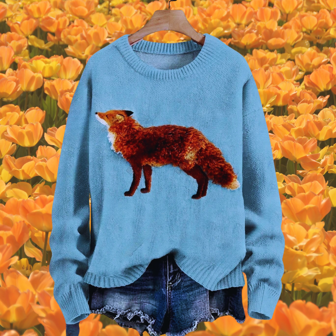 Adorable Unisex Sweater Collection with Fox Patterns - Ltd Time Only!