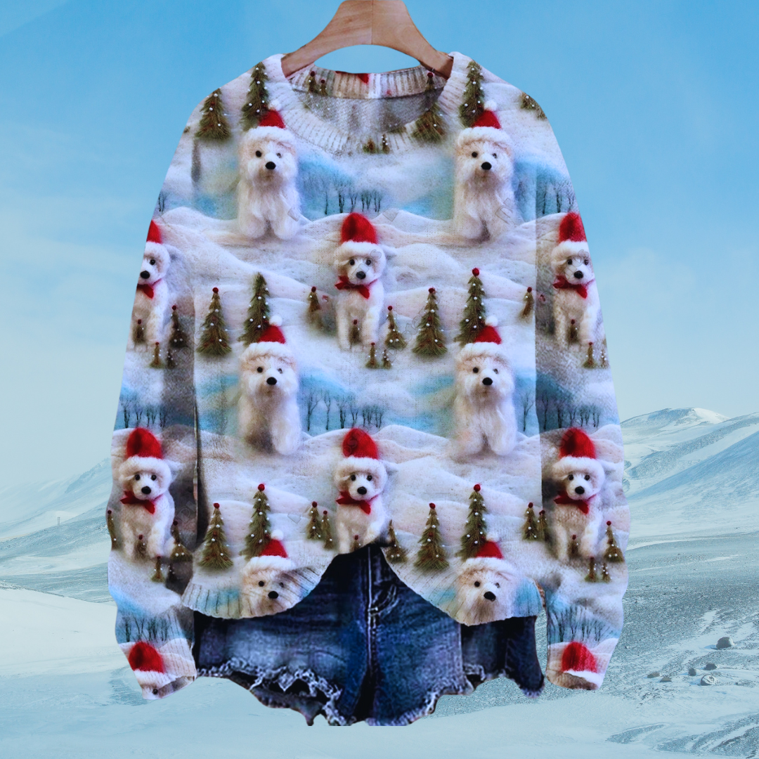 Adorable Unisex Sweater Collection with Dog Patterns - Ltd Time Only!