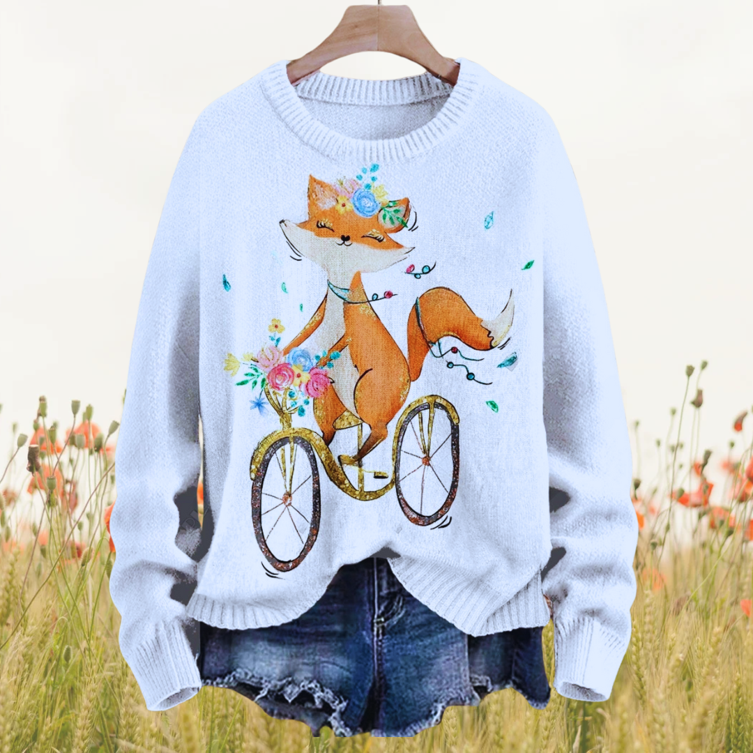 Adorable Unisex Sweater Collection with Fox Patterns - Ltd Time Only!