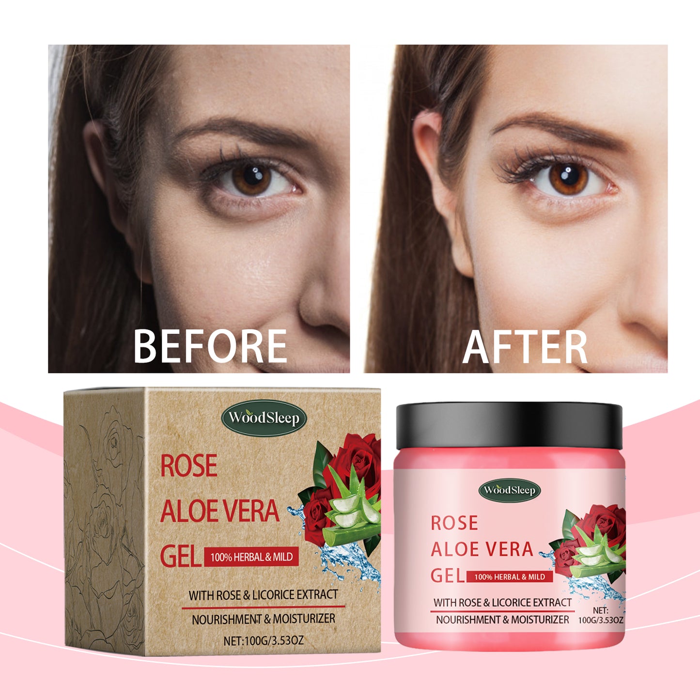 🪴🌹Rose Aloe Vera Hydrating Face Cream – Firming, Moisturizing & Repairing Skincare for Soft, Radiant Skin🌹🪴