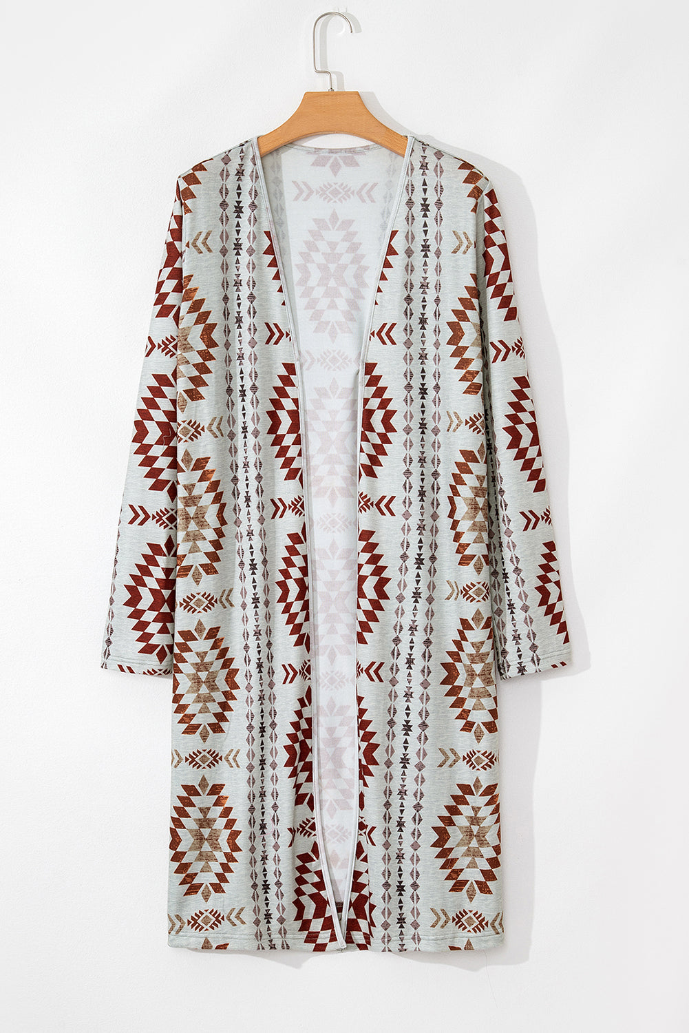 Cozy Western-Style Cardigan with Aztec Pattern - ALOE WINGS STORE