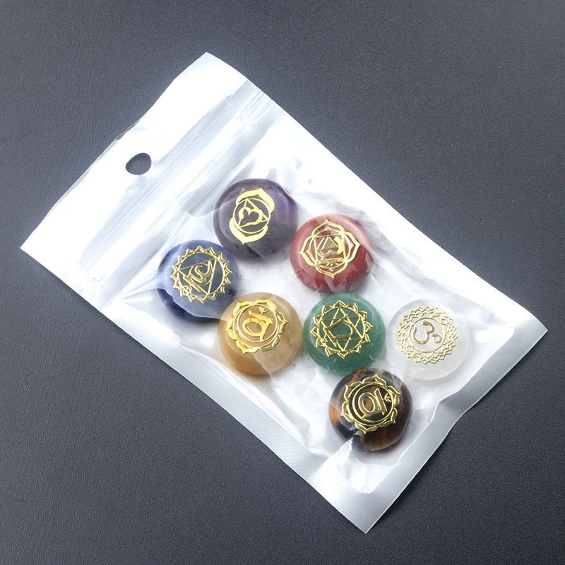 7Pcs Seven Chakras Healing Gemstones - ALOE WINGS STORE