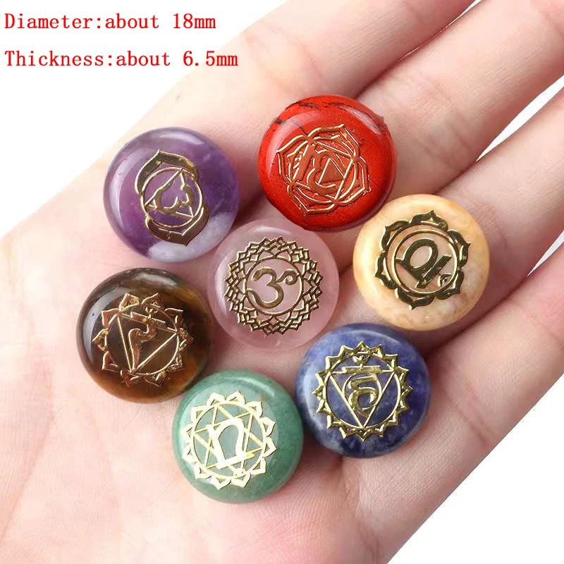 7Pcs Seven Chakras Healing Gemstones - ALOE WINGS STORE