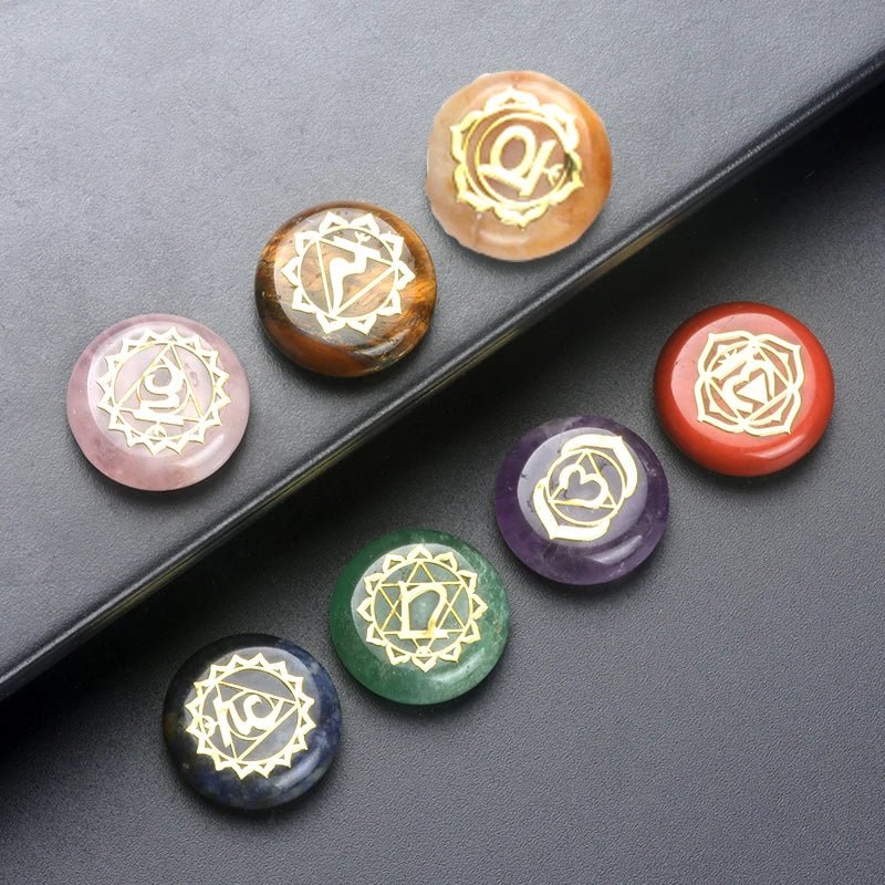 7Pcs Seven Chakras Healing Gemstones - ALOE WINGS STORE