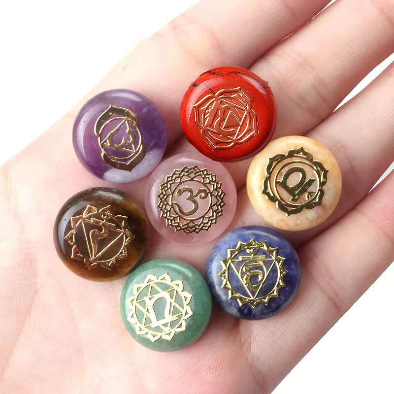 7Pcs Seven Chakras Healing Gemstones - ALOE WINGS STORE