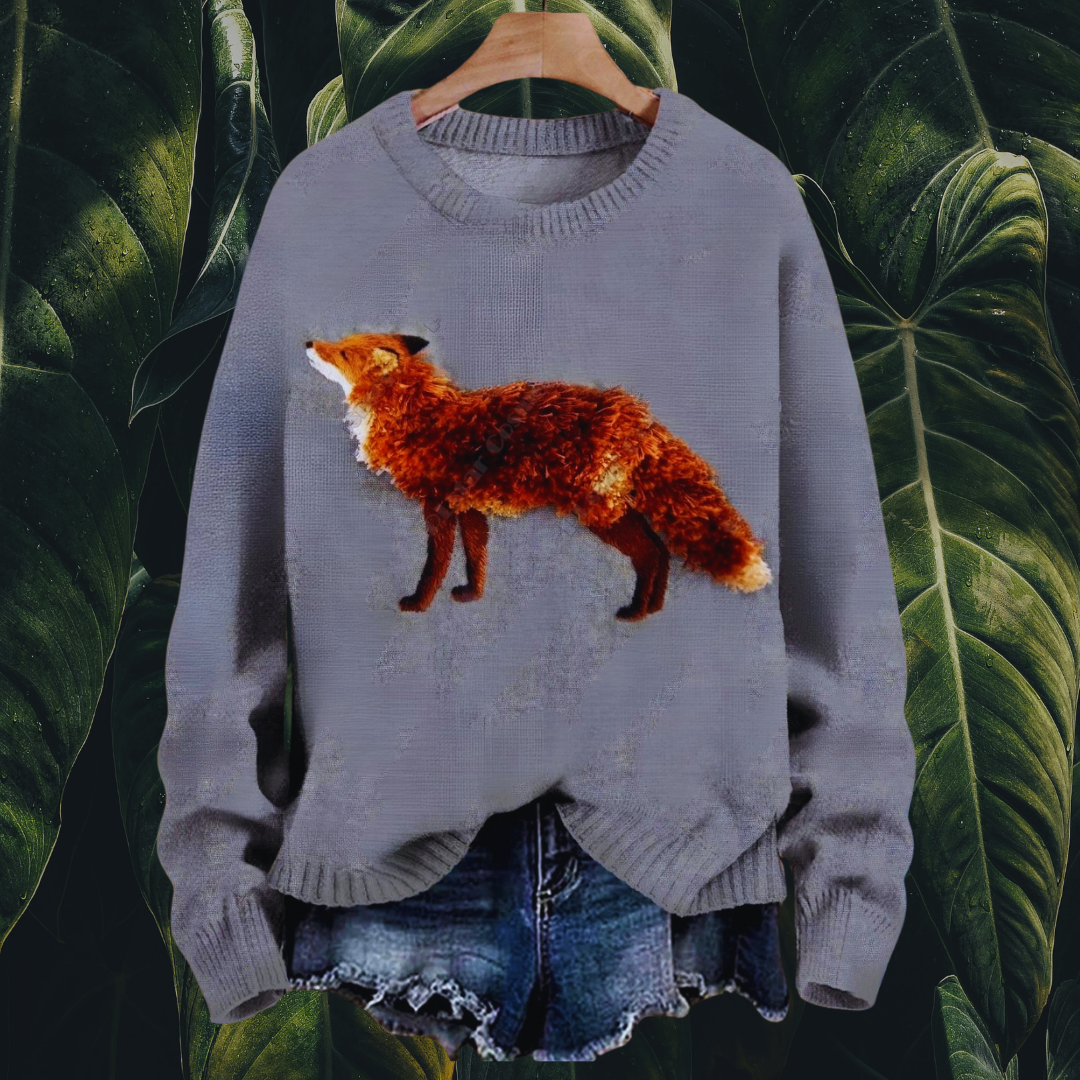 Adorable Unisex Sweater Collection with Fox Patterns - Ltd Time Only!